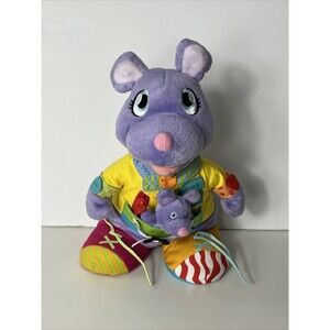 2008 The Mommy & Me 11" Baby Kangaroo Purple Child Learning Stuffed Animal Plush